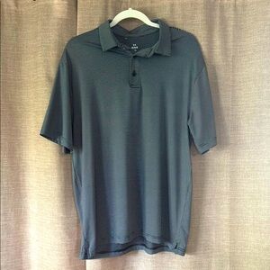 Under Armour Gray Striped Polo Shirt Classic Style